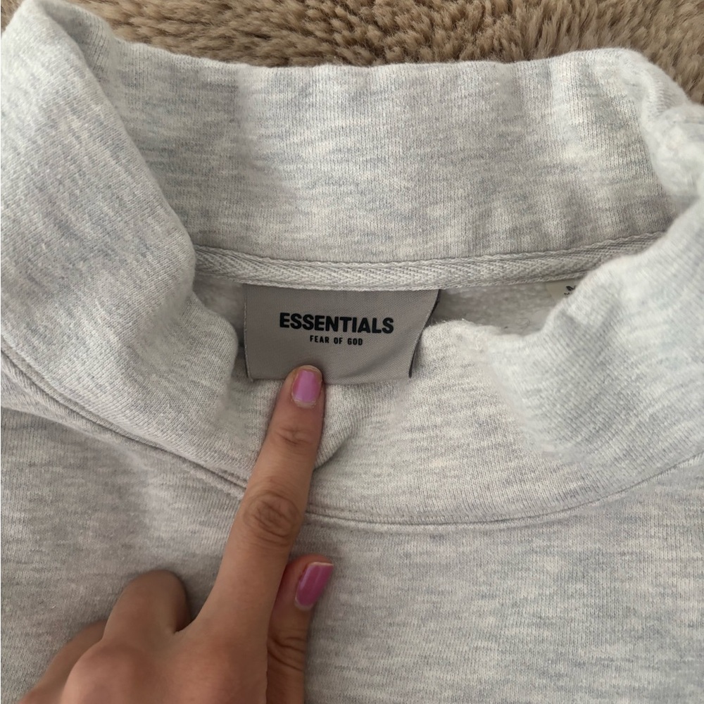 Essentials Light Gray Pullover - image 4